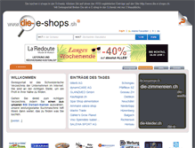Tablet Screenshot of die-e-shops.ch